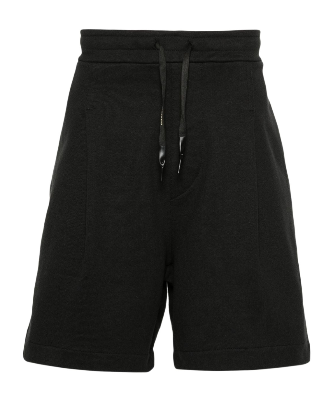 A Paper Kid Logo-patch Cotton Track Shorts In Black