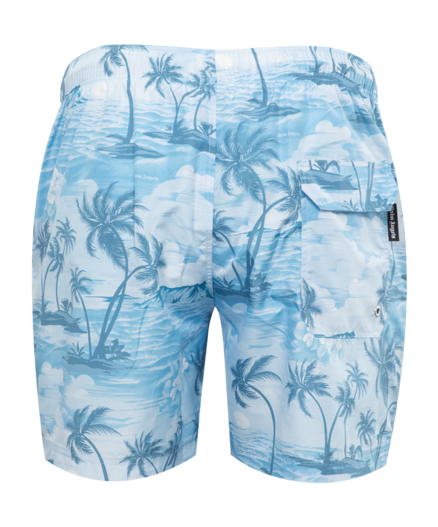 PALM ANGELS PALM ANGELS SUNSET PRINTED DRAWSTRING SWIM SHORTS
