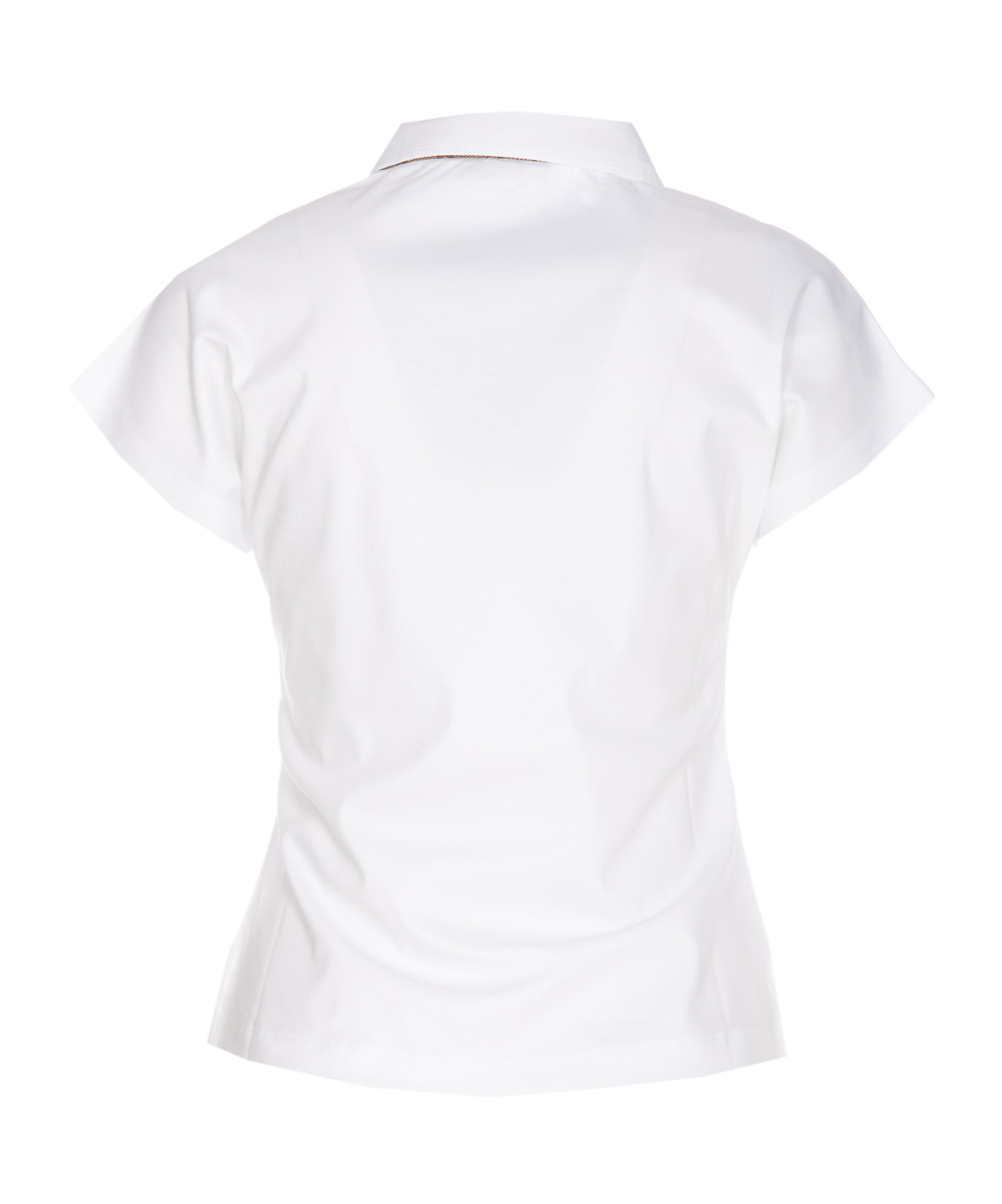 Herno Ever Cotton Interlock/new Popeline/monogram ポロシャツ In White