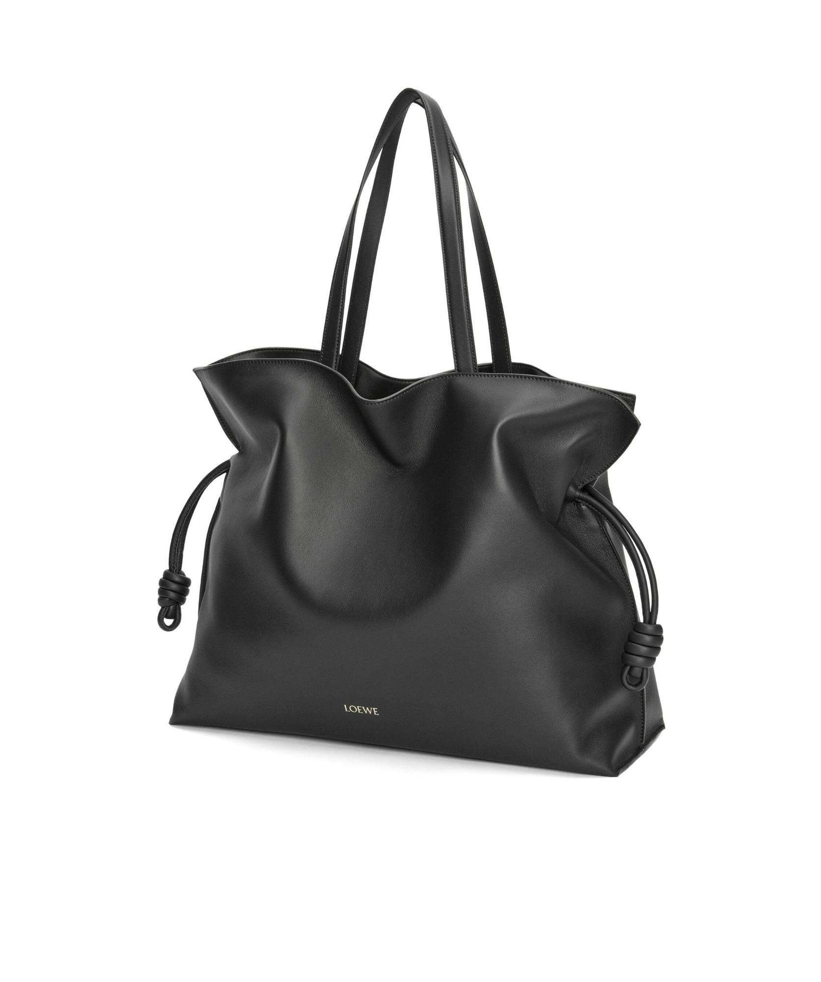 Loewe Xl Flamenco Clutch In Nappa Calfskin In Black