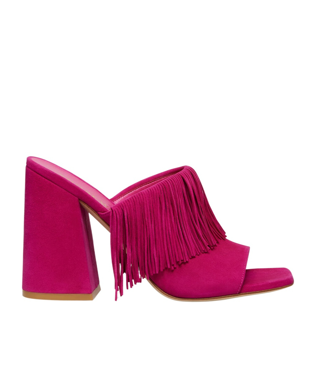 STUART WEITZMAN TIA TASSEL HIGH-HEELED SANDALS
