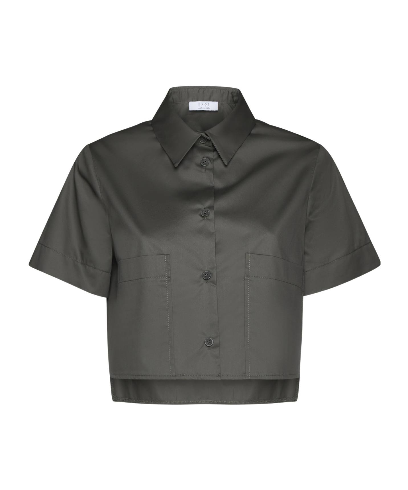 Kaos Patch-pocket Short-sleeve Shirt In Black