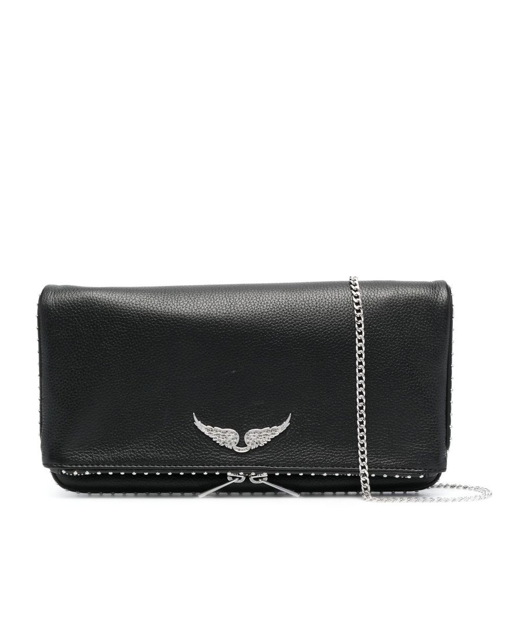 ZADIG & VOLTAIRE ZADIG VOLTAIRE STUD-EMBELLISHED CHAIN-LINKED SHOULDER BAG