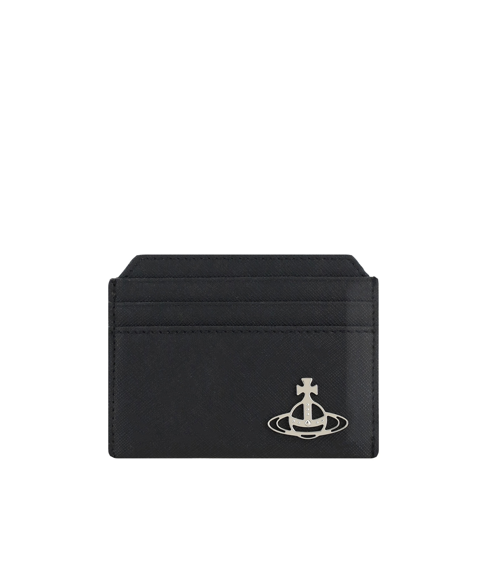 Vivienne Westwood Orb-plaque Cardholder In Black