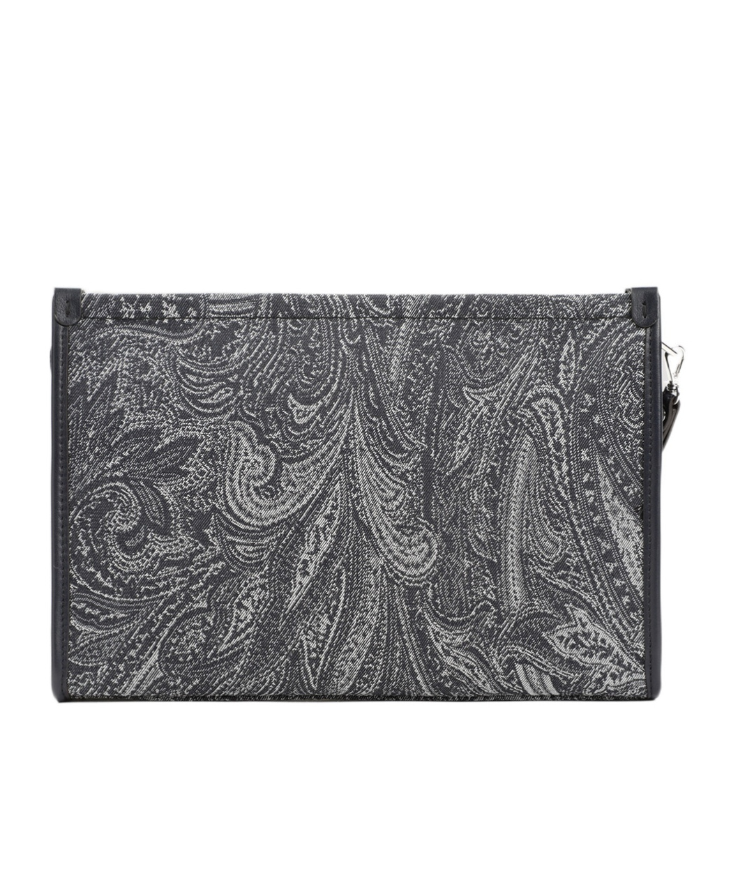 Etro Paisley-jacquard Pattern Pouch In Black