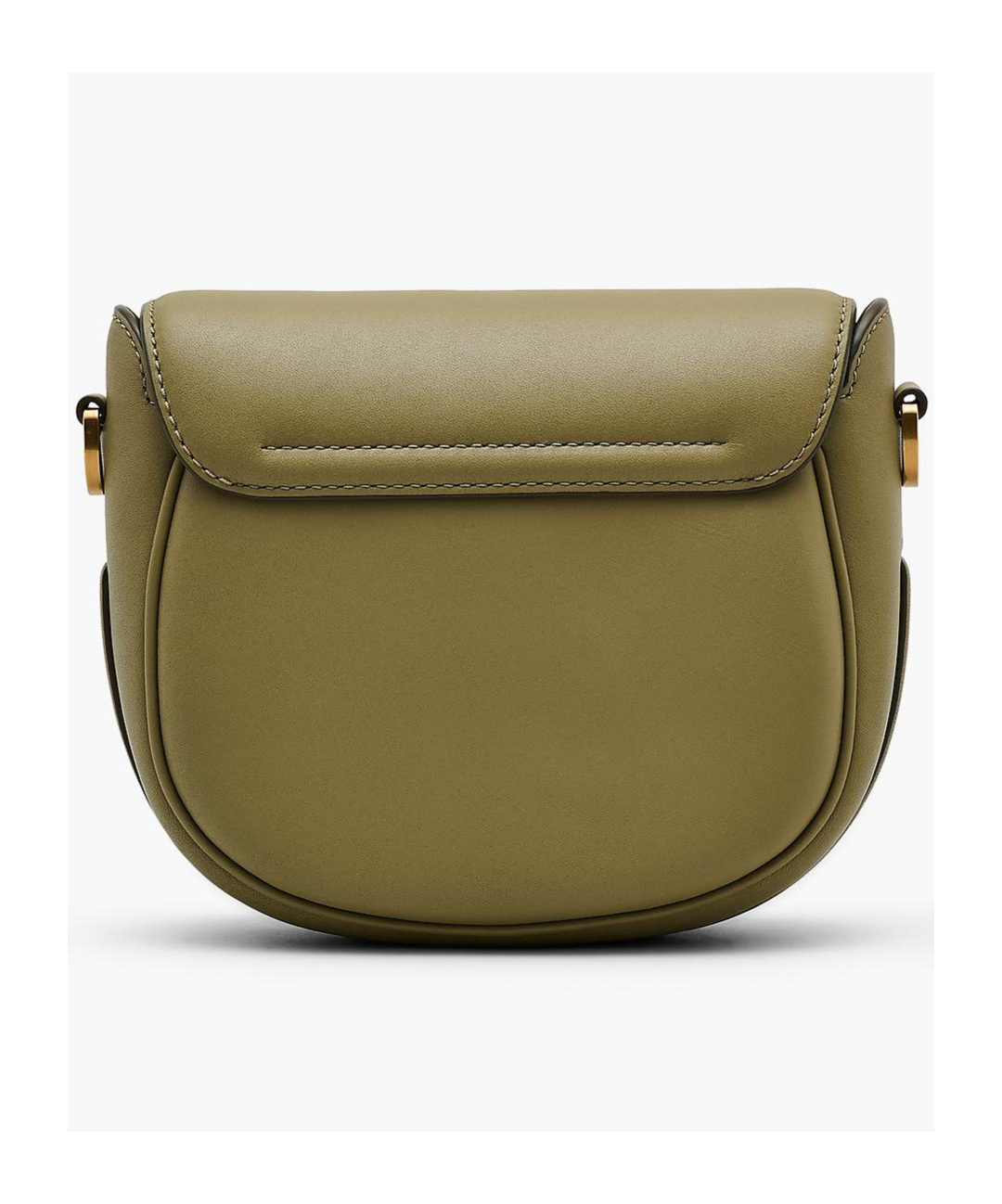 Shop Marc Jacobs The Small Saddle Foldover Top Crossbody Bag In Green