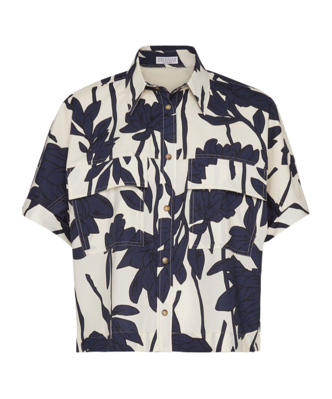 Brunello Cucinelli Shirt With Monile In Black
