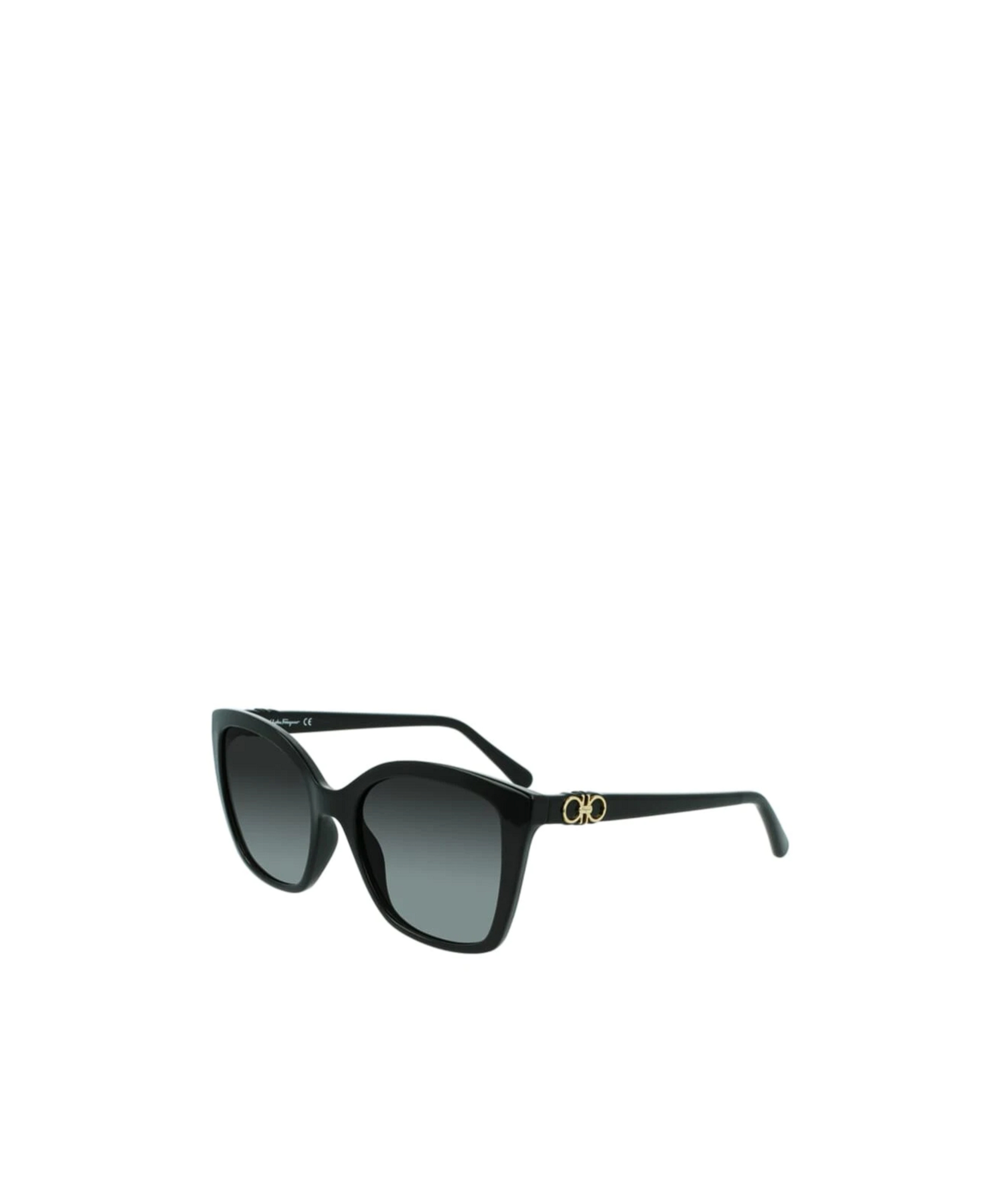 Ferragamo Gancini-embellished Oversized-frame Sunglasses In Black