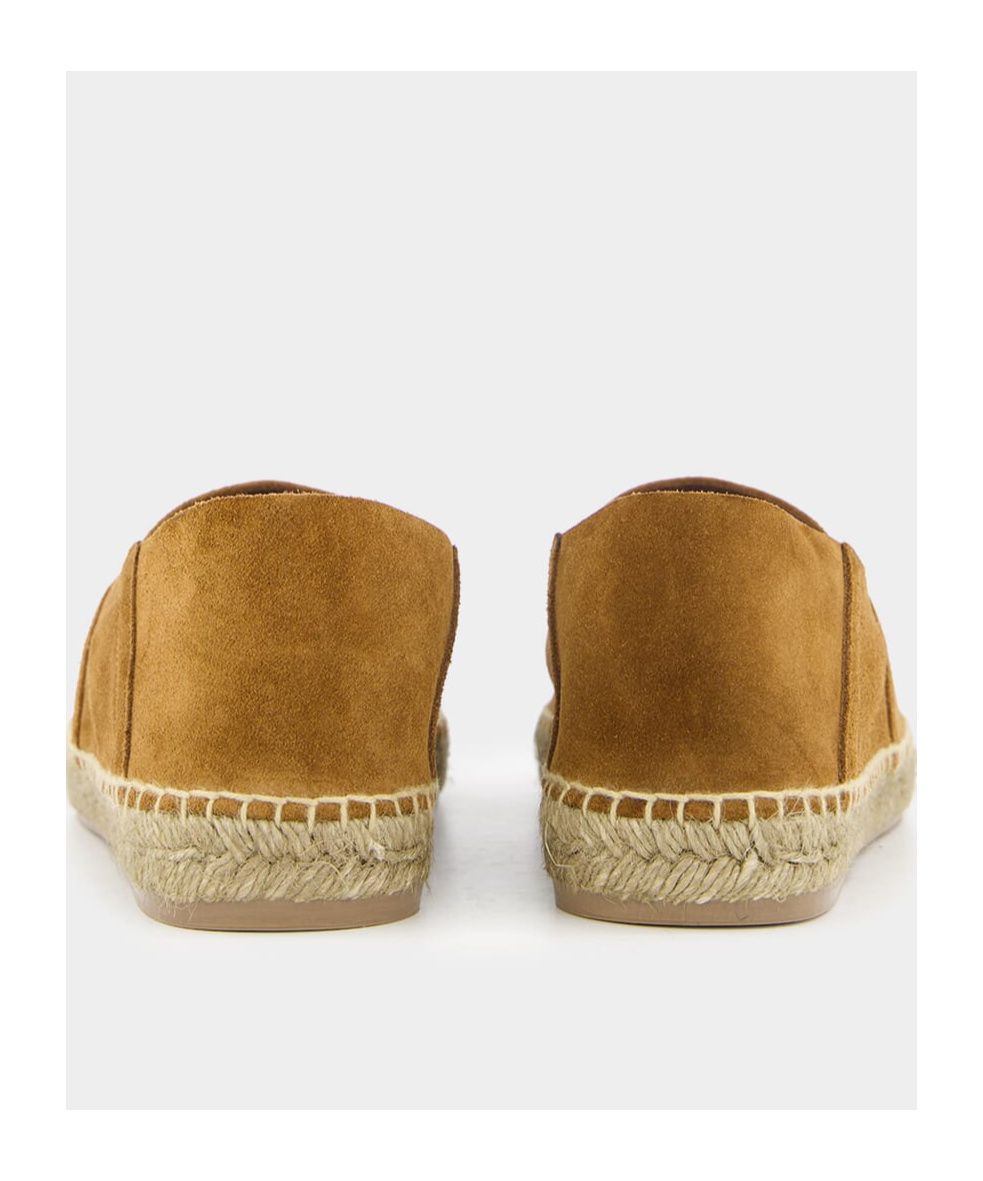TOM FORD RAFFIA SUEDE ESPADRILLES