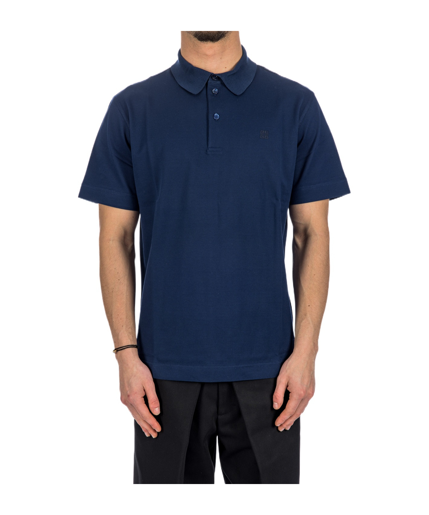 Givenchy T-shirt With Round Neck And Short Sleeves In Blue