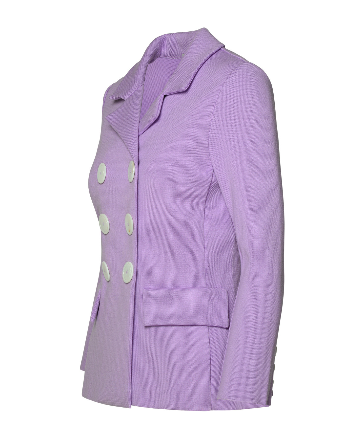Charlotte Olympia Lapel Long-sleeved Suit Jacket In Purple