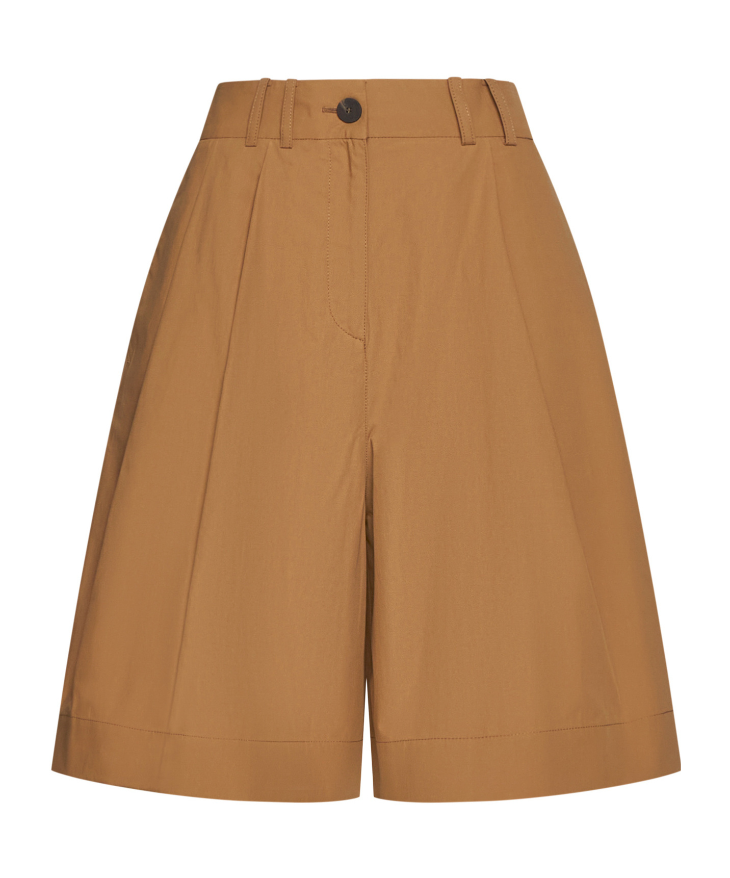Studio Nicholson Cito Cotton Shorts In Brown