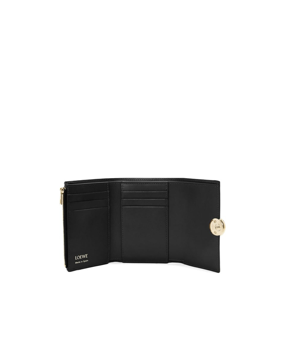 Loewe Small Pebble Wallet In Black