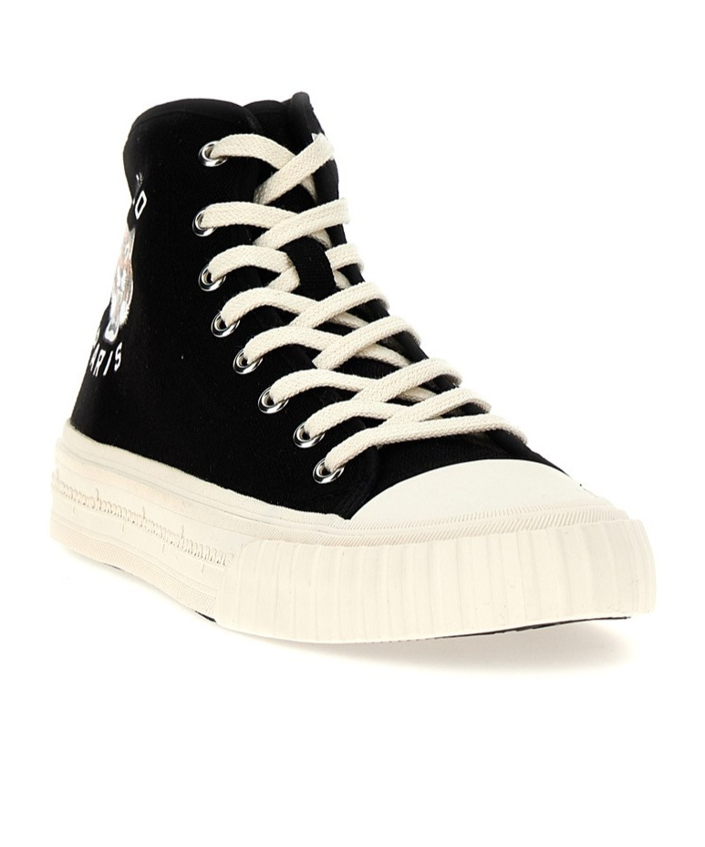 Shop Kenzo ' Foxy' High-top Trainers In Black