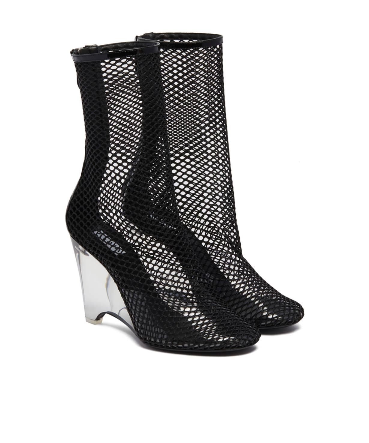 Alaïa La Cage Wedge Booties In Black
