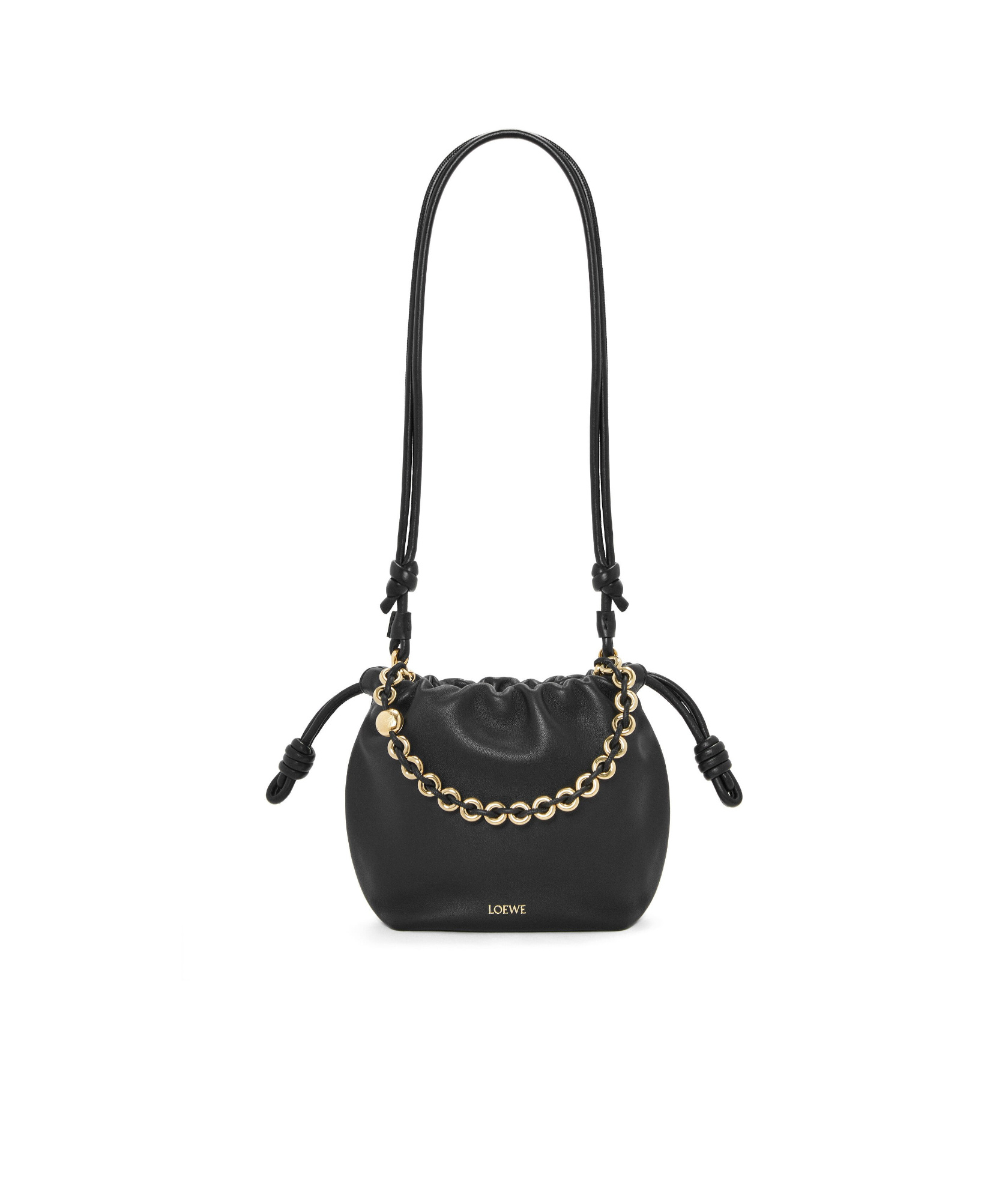 Loewe Bucket Shoulder Bag In Black