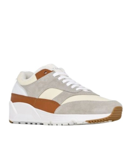 Saint Laurent Bump Lace-up Sneakers In White