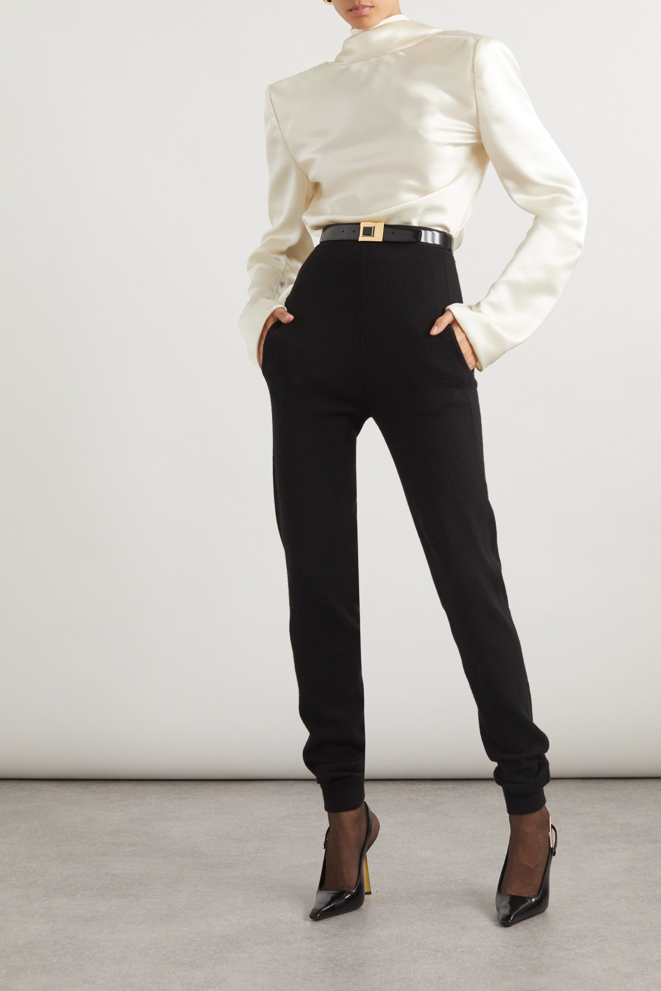 Saint Laurent Top In White