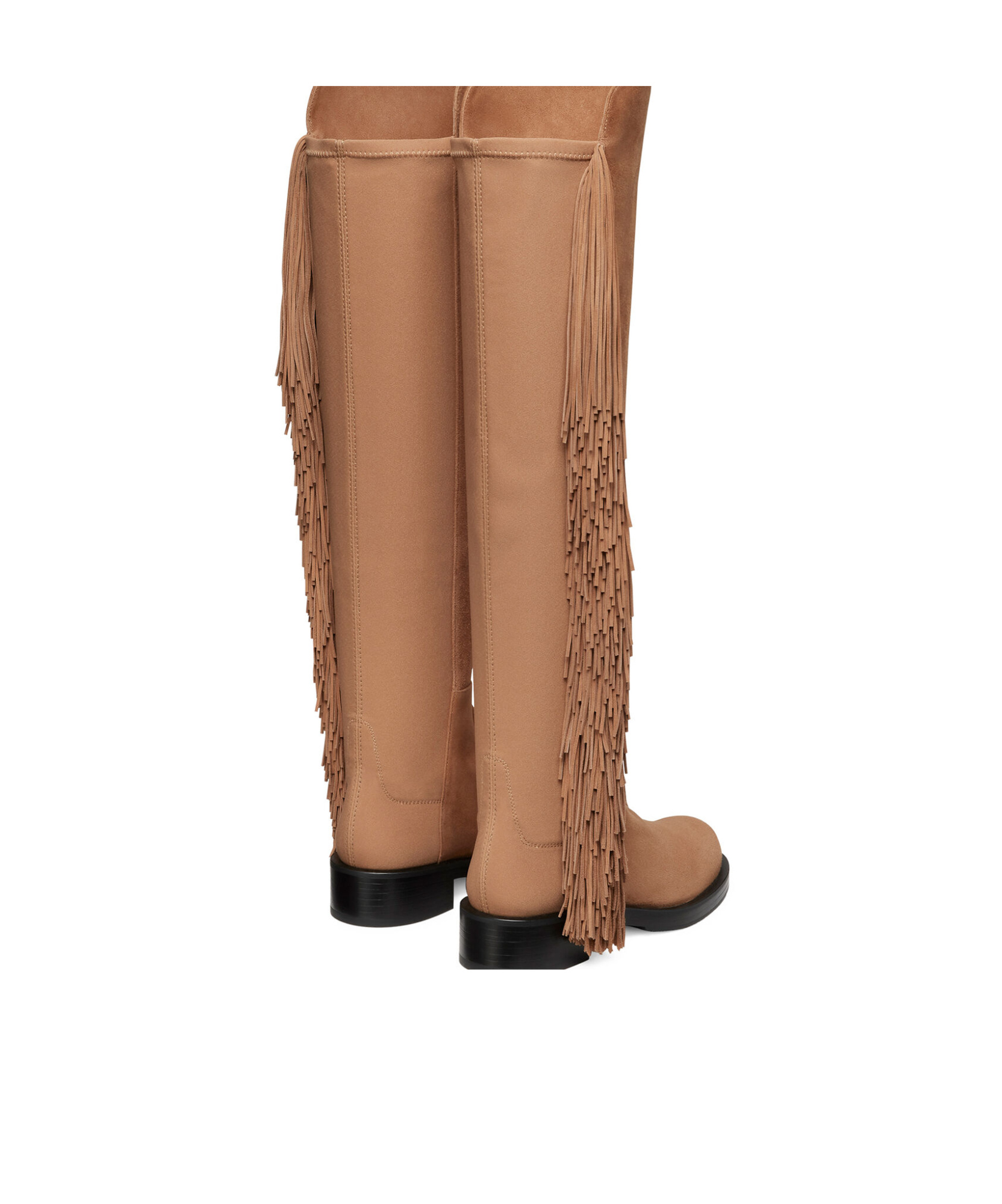 Stuart Weitzman 5050 Bold Crystal Fringe 40mm Boots In Brown
