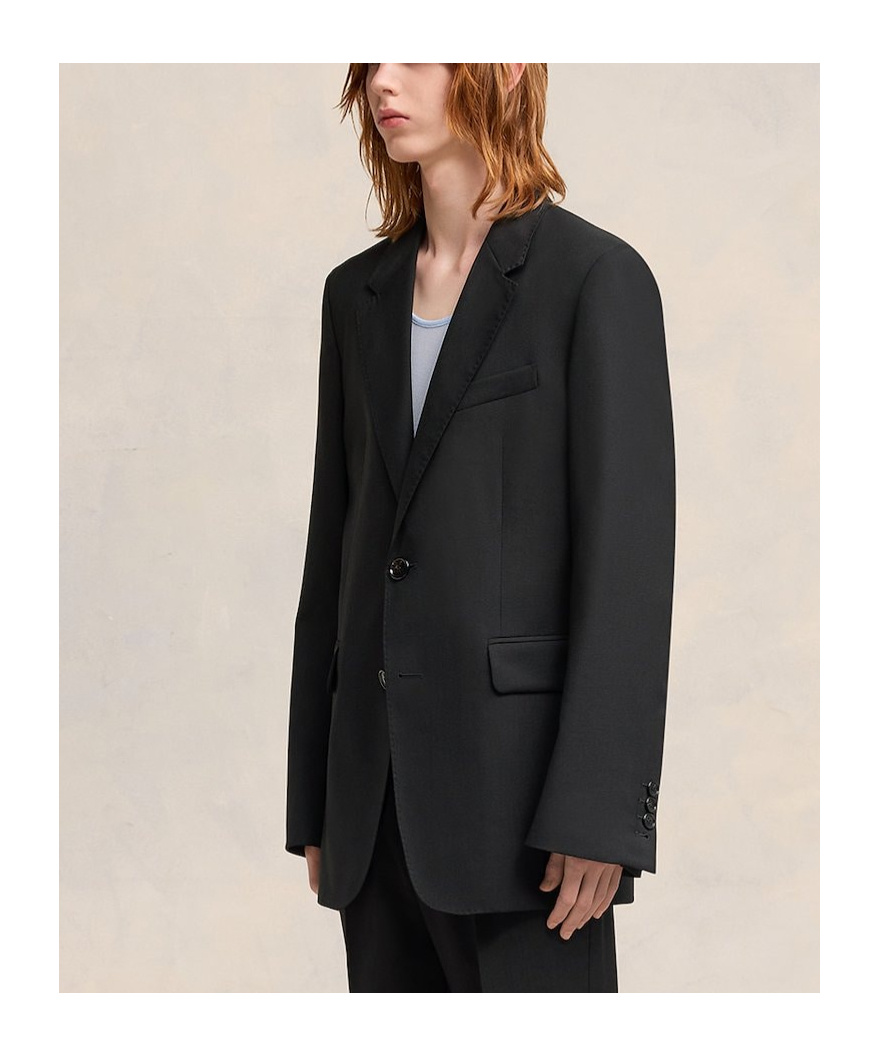 Shop Ami Alexandre Mattiussi Ami Paris Single-breasted Tailored Blazer In Black