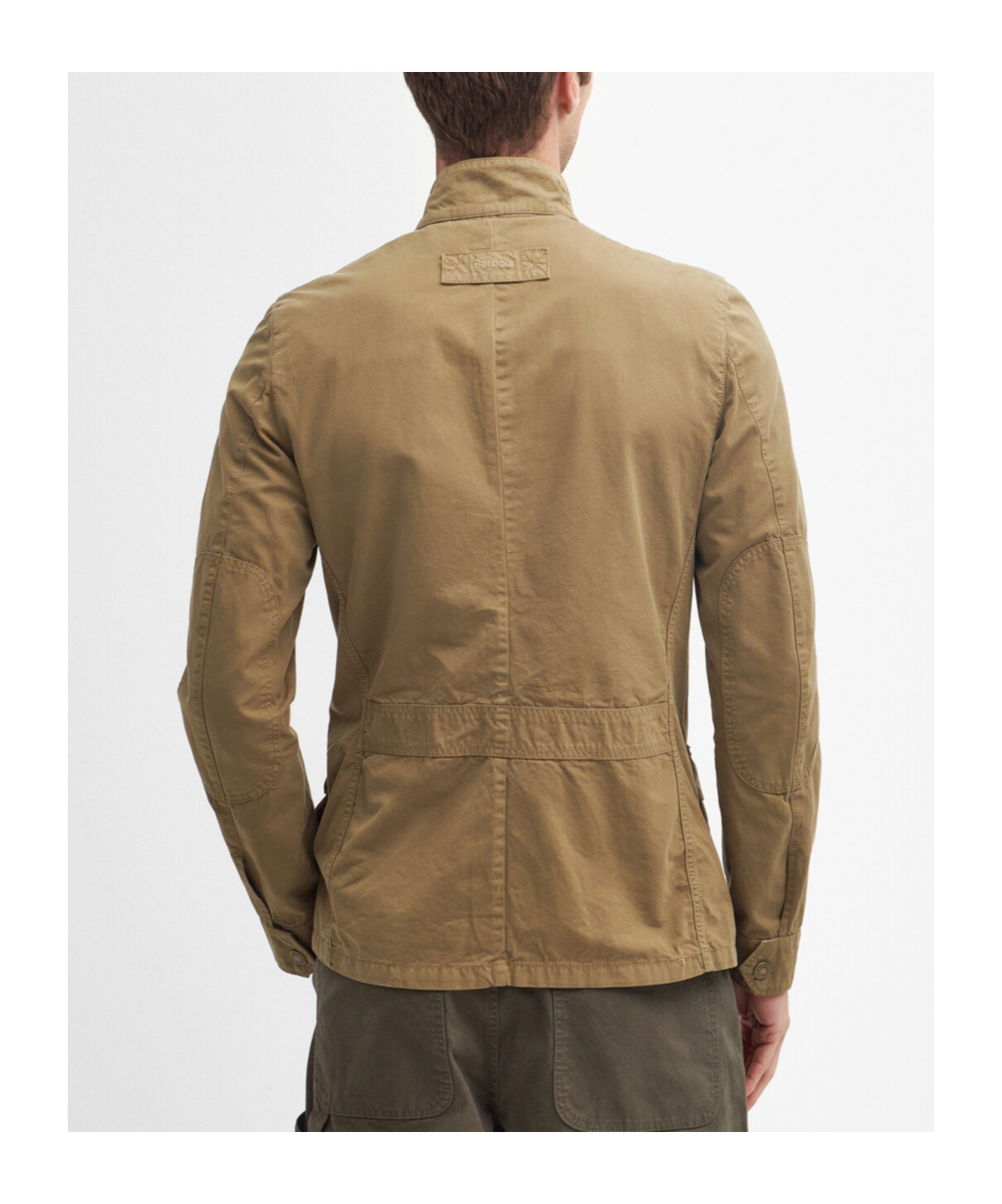 BARBOUR PRESS-STUD COTTON CARGO JACKET