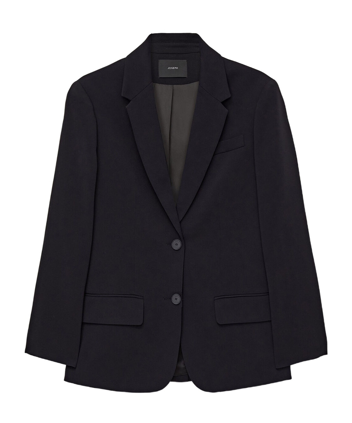 Joseph Cady Jackie Single-breasted Crepe Blazer In Black