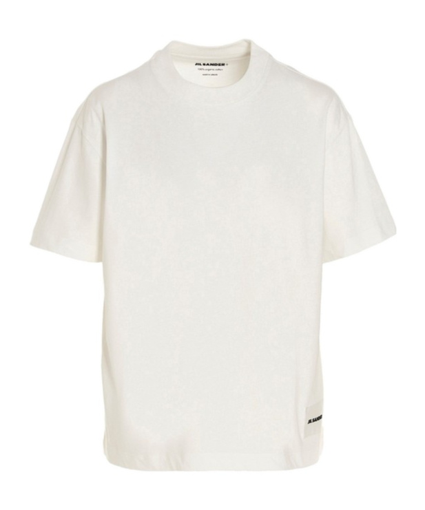 JIL SANDER T-SHIRT WITH ROUND NECK AND SHORT SLEEVES