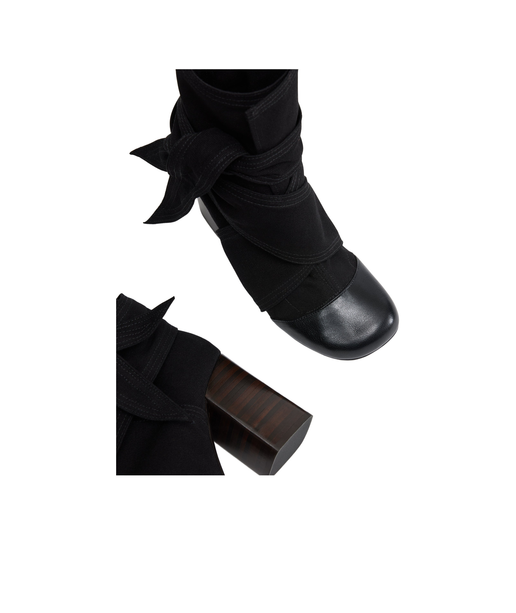 Lemaire Wrapped 90mm Boots In Black