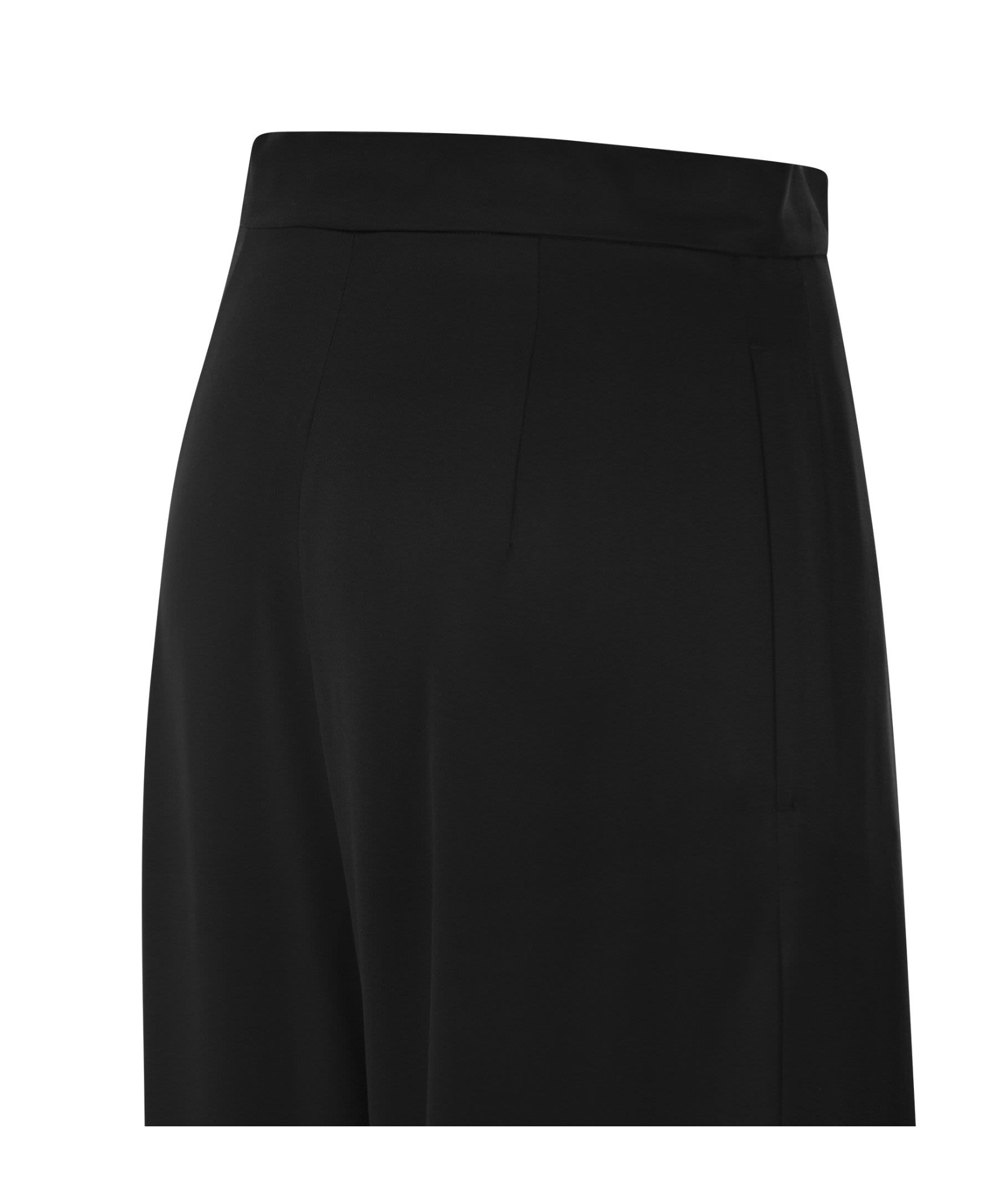 Max Mara Fiesta Silk Flared Trousers In Black