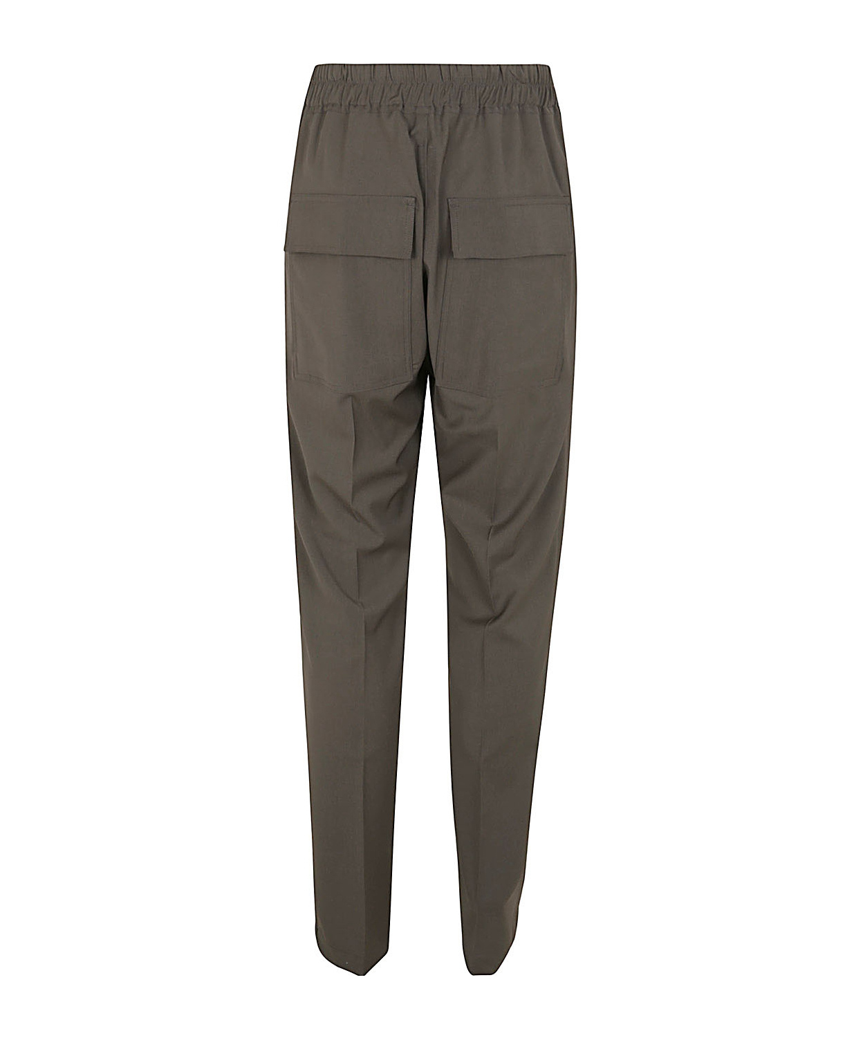 Rick Owens Drawstring-waist Straight-leg Trousers In Green