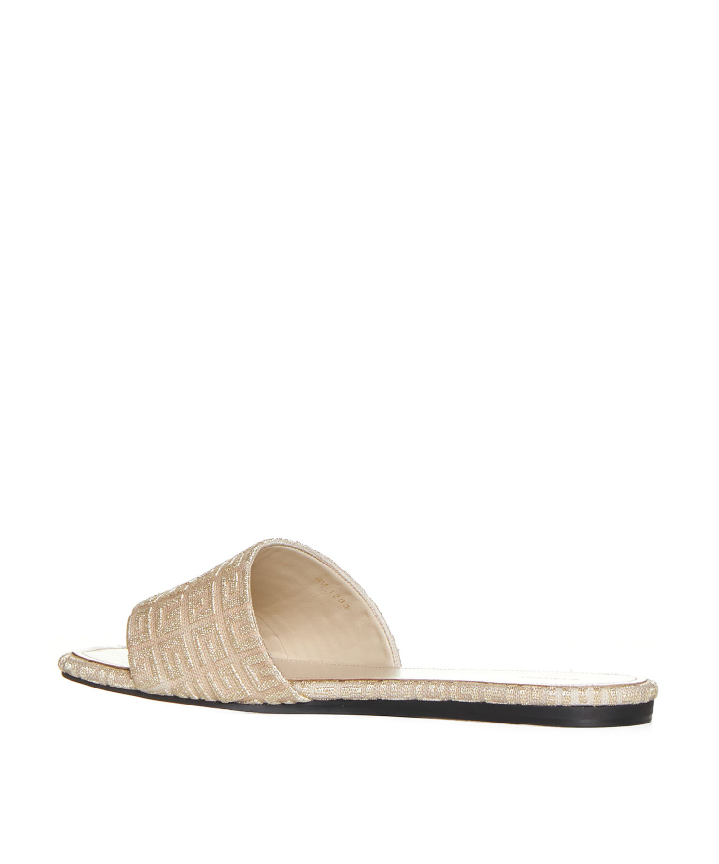 Givenchy 4g-jacquard Flat Slides In Nude