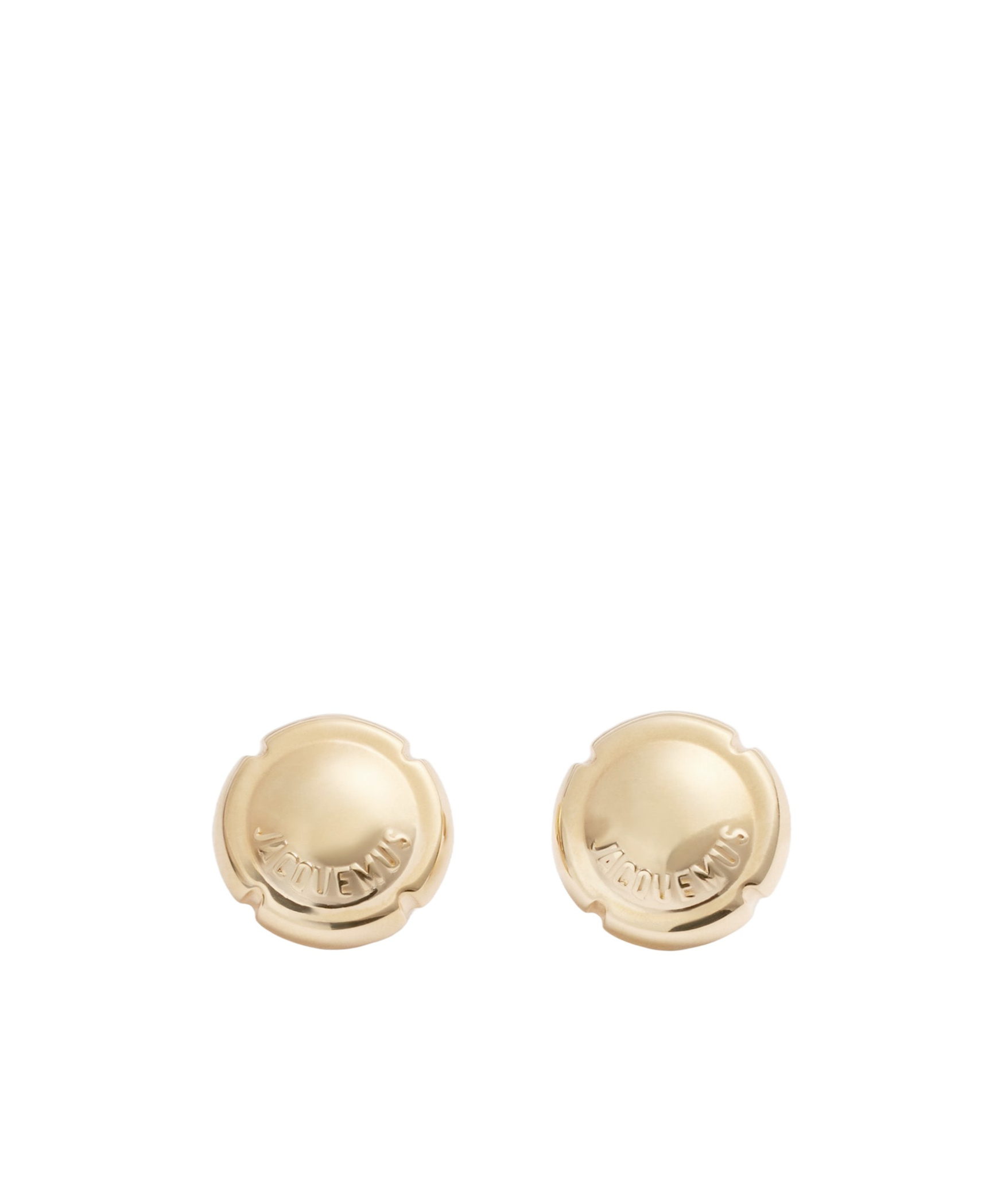 JACQUEMUS JACQUEMUS CHAMPAGNE MUSELET EARRINGS 