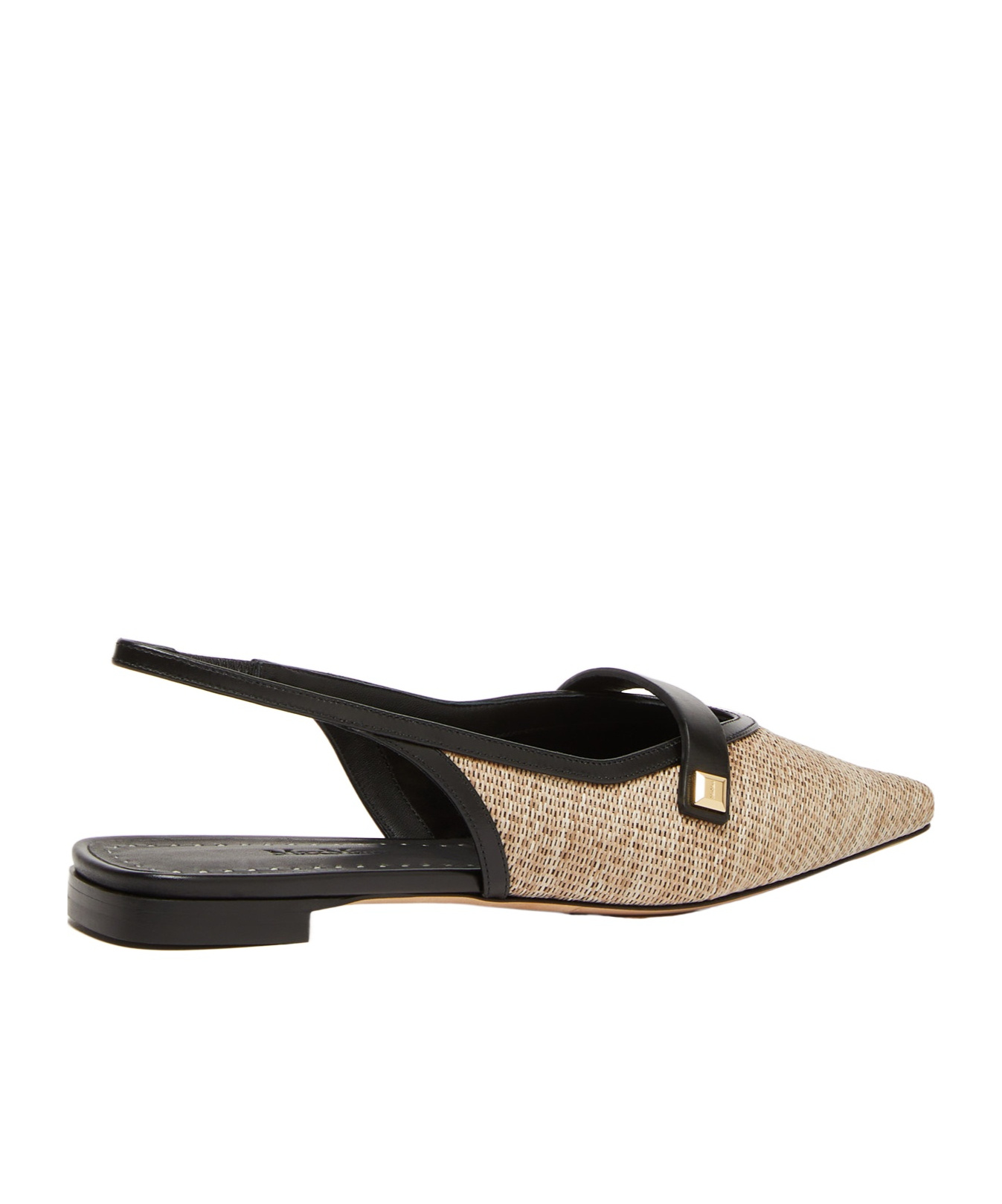 Max Mara Logo Details Flat Shoes In Black