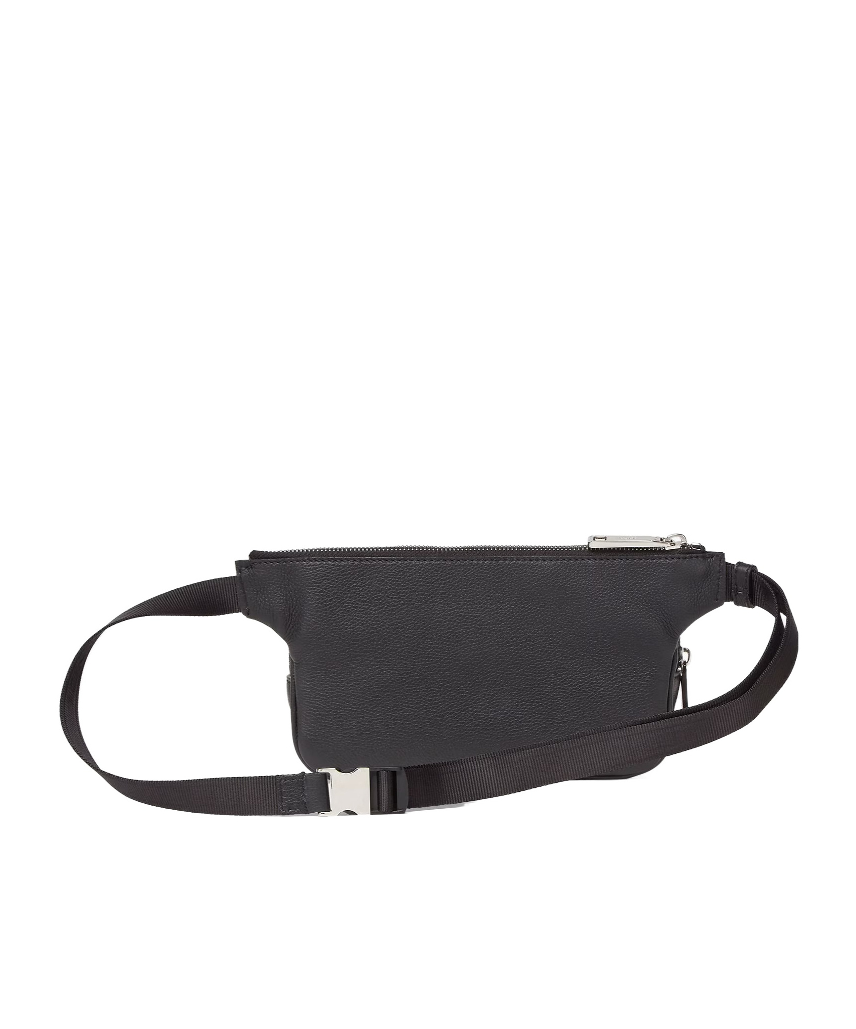 Fendi Logo-embossed Belt Bag In Black