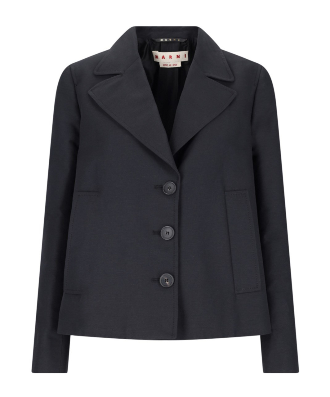 Marni A-line Cady Blazer In Black