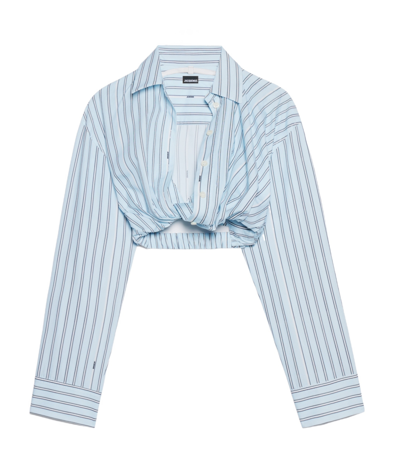 Jacquemus Twisted Shirt In Blue