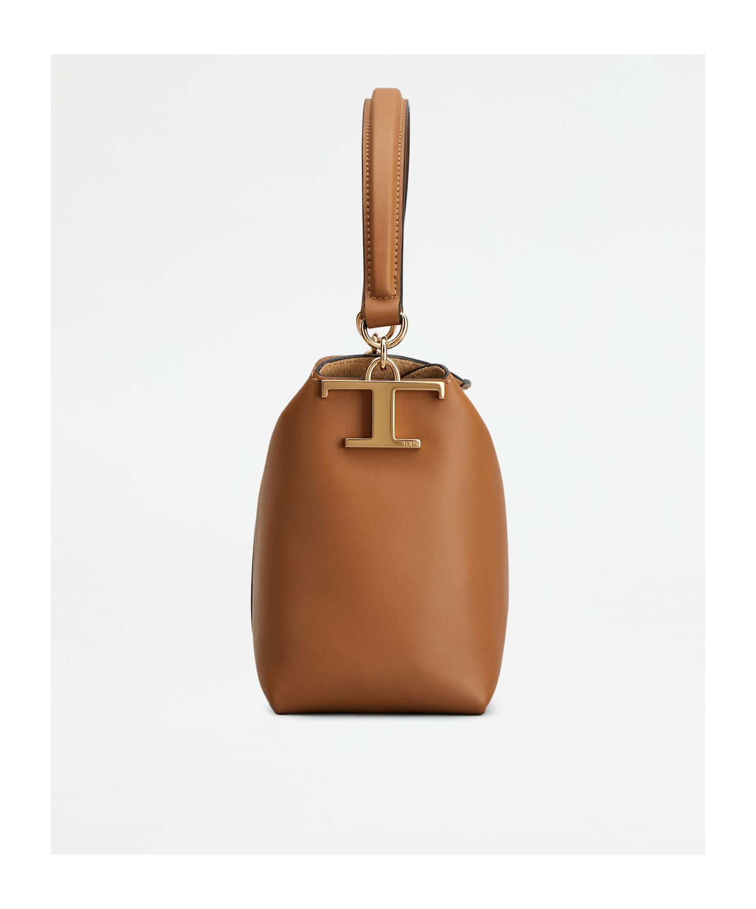 Tod's Logo-plaque Top Handle Bag In Brown
