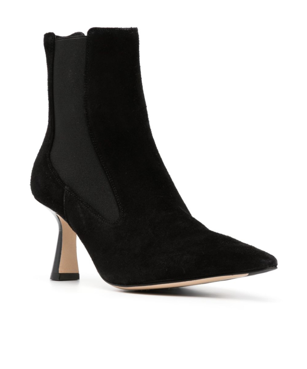 Aeyde Side-zip Leather Ankle Boots In Black