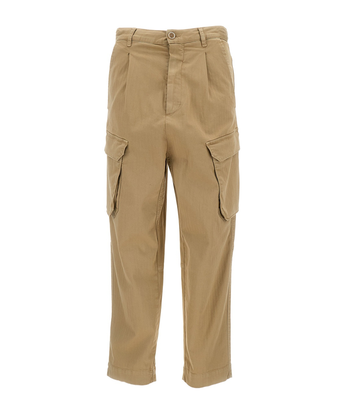SEMICOUTURE HERRINGBONE CARGO TROUSERS