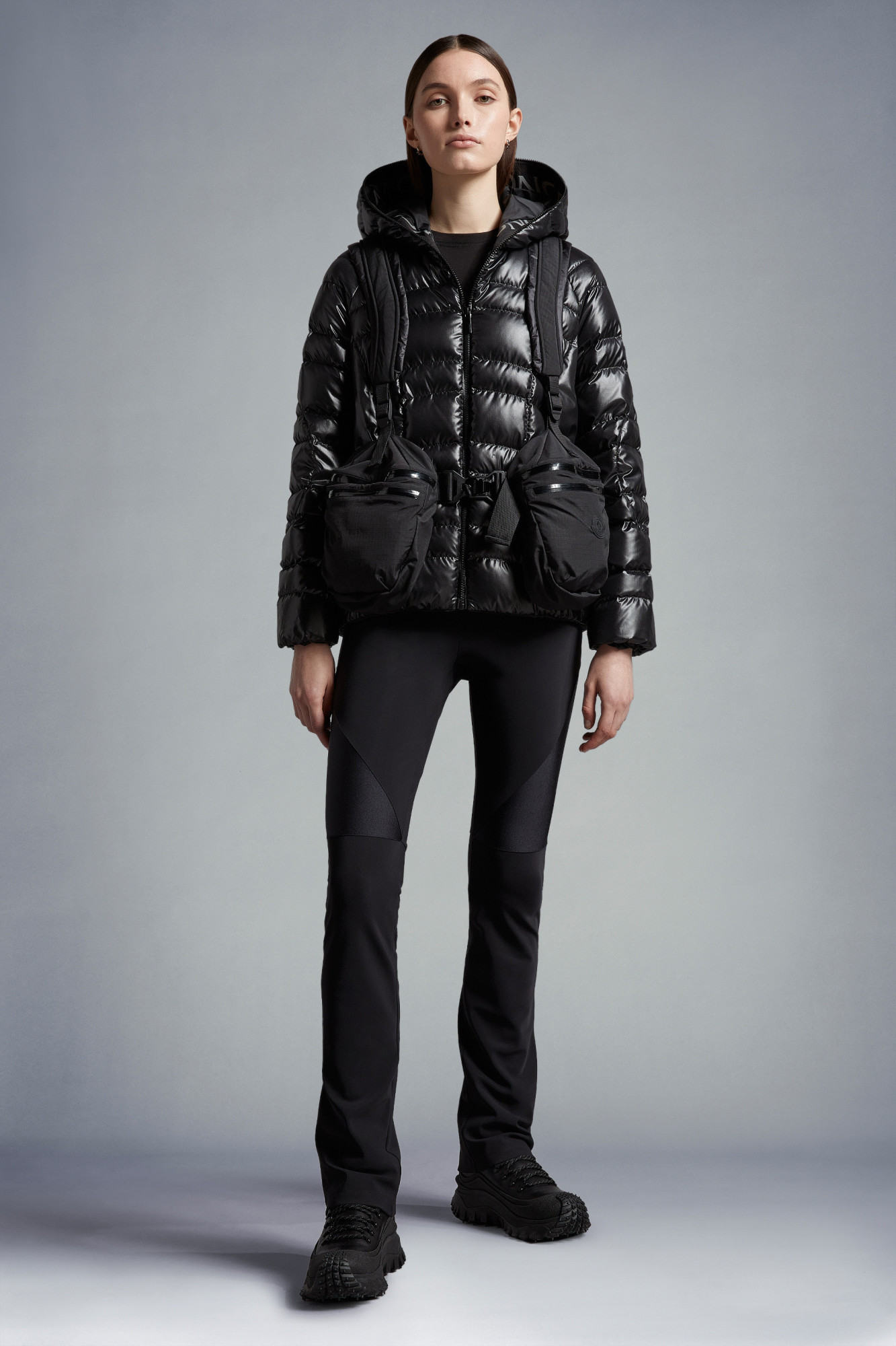 Moncler Narlay Padded Down Jacket In Black