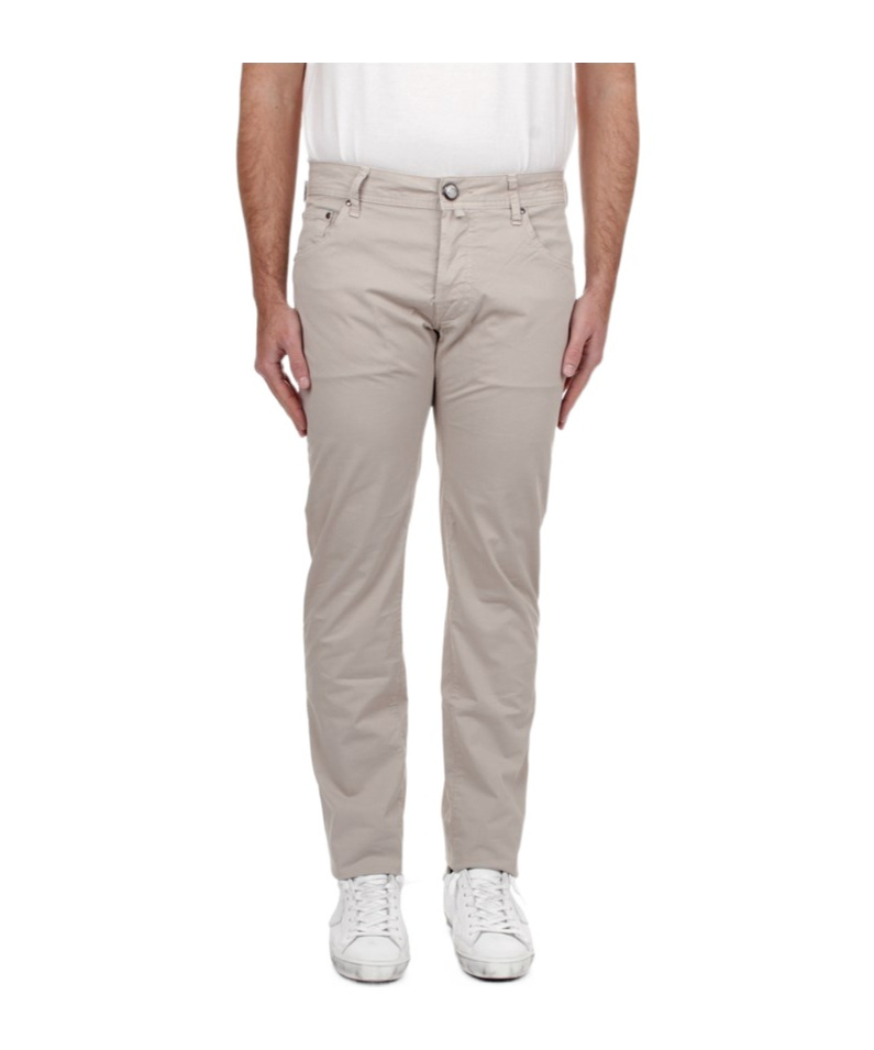 Jacob Cohen Courduroy Straight-leg Trousers In Gray