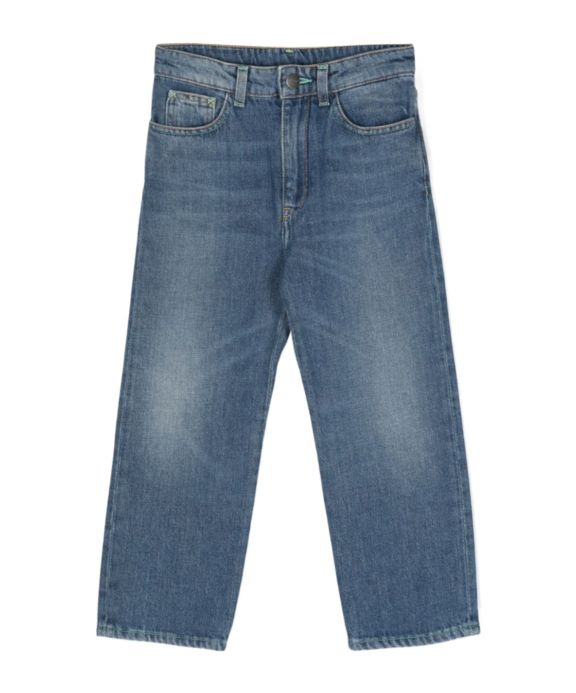 Palm Angels Kids Jeans In Blue