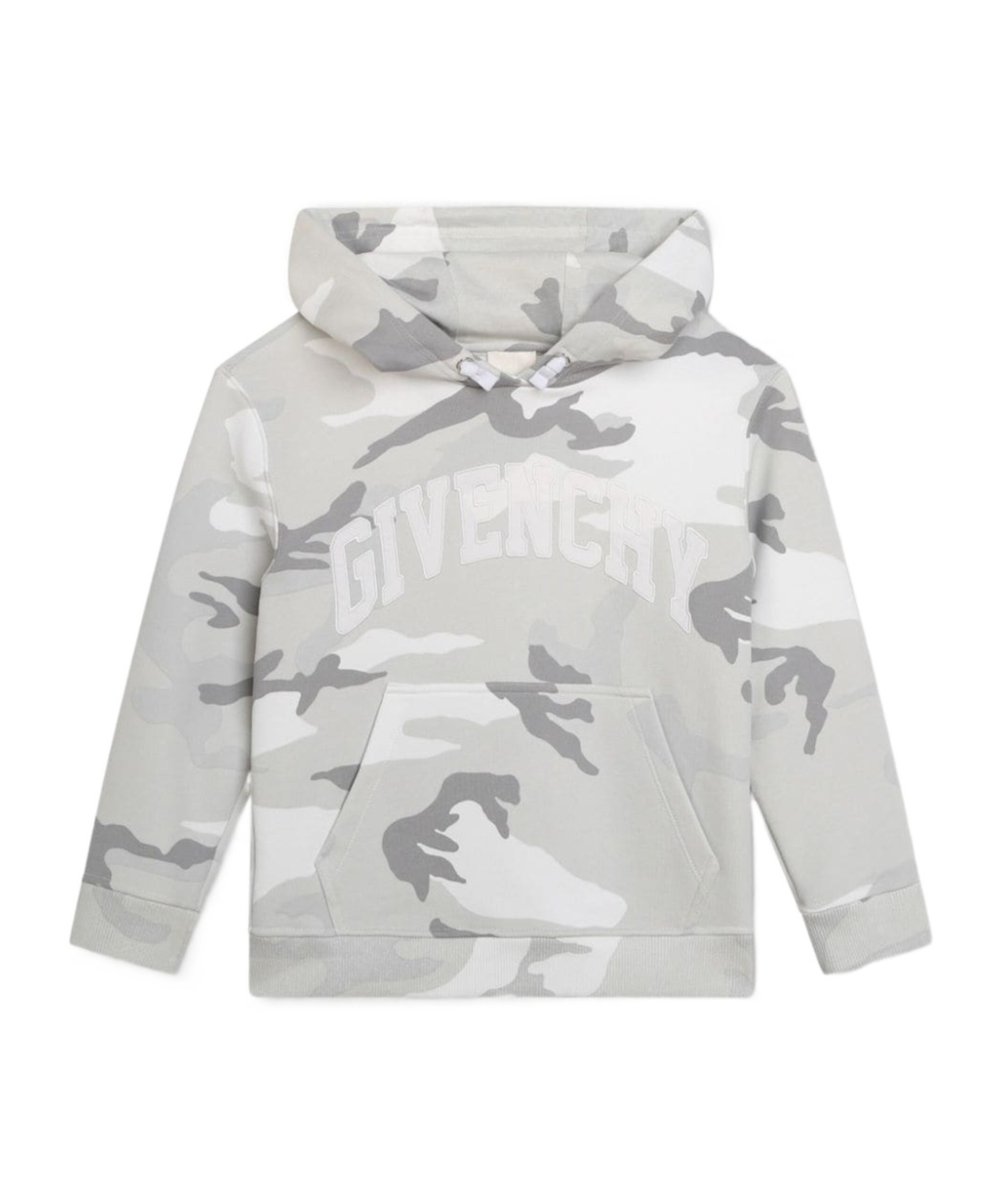 Givenchy Camo Logo-print Cotton Hoodie In White