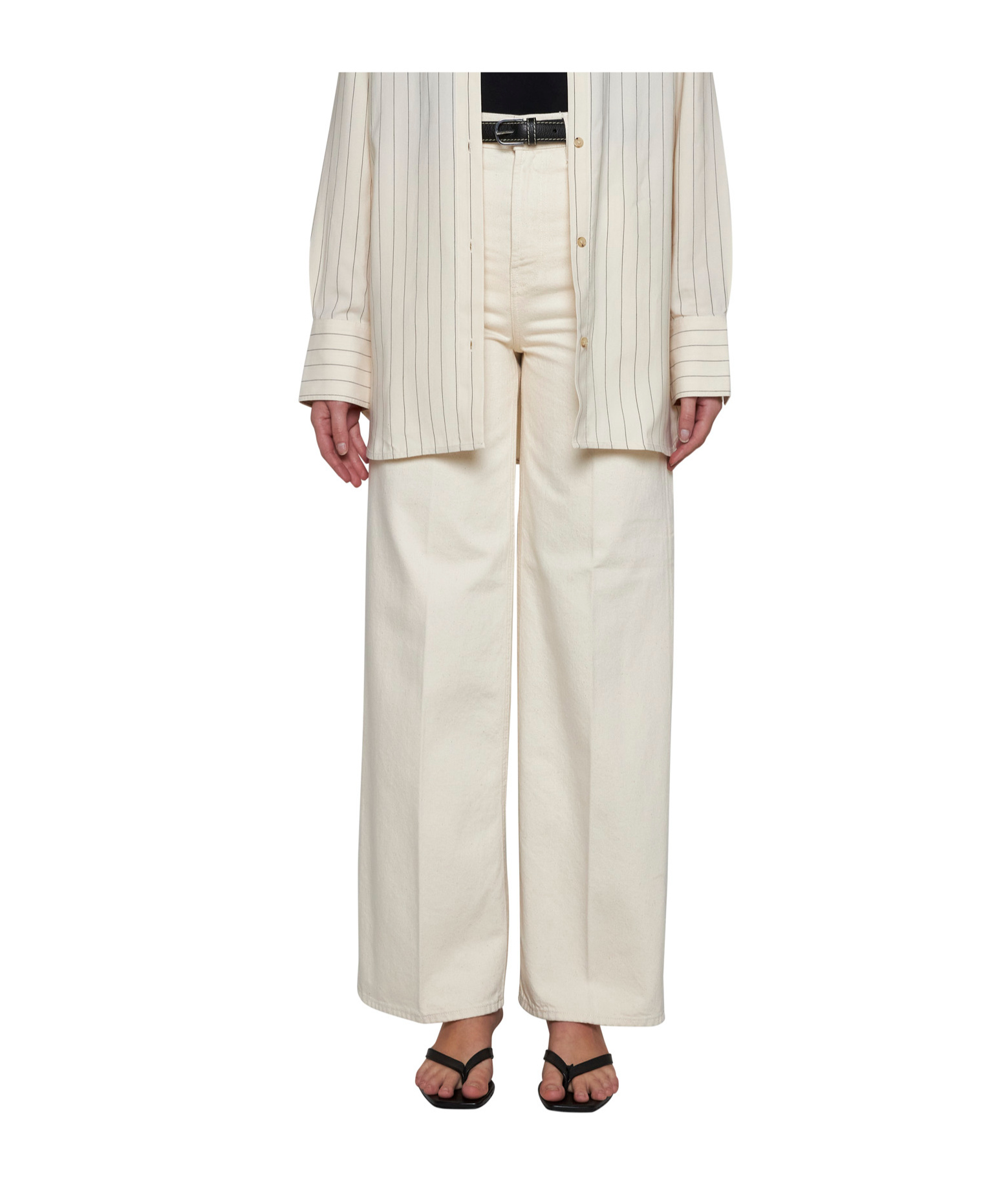 Totême Wide-leg Jeans In White