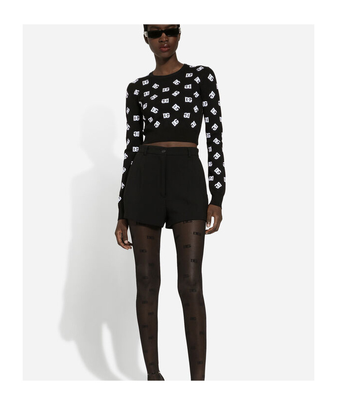 Dolce & Gabbana Long Sleeve Sweater In Black