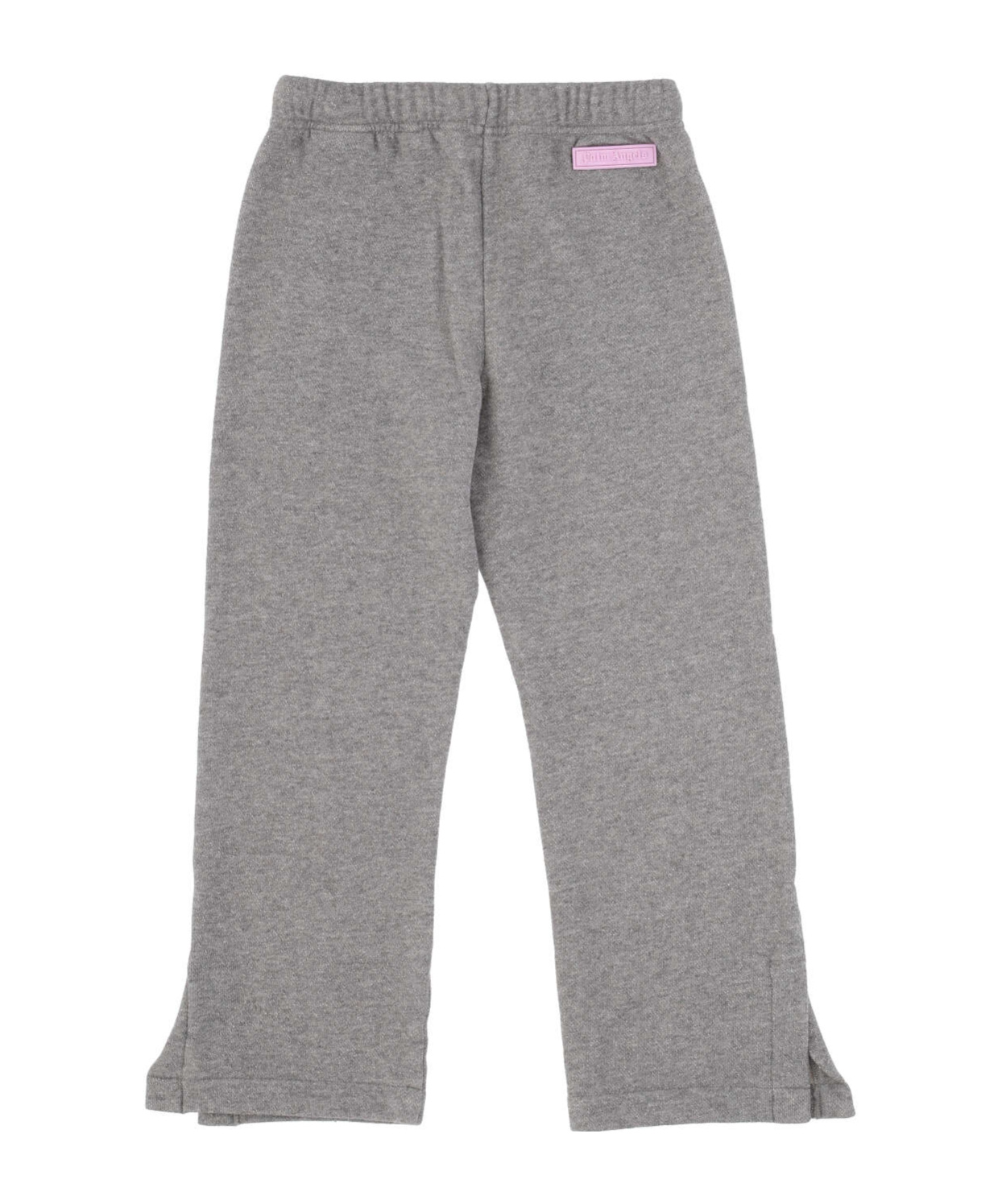 Palm Angels Straight-leg Lurex Track Pants In Gray