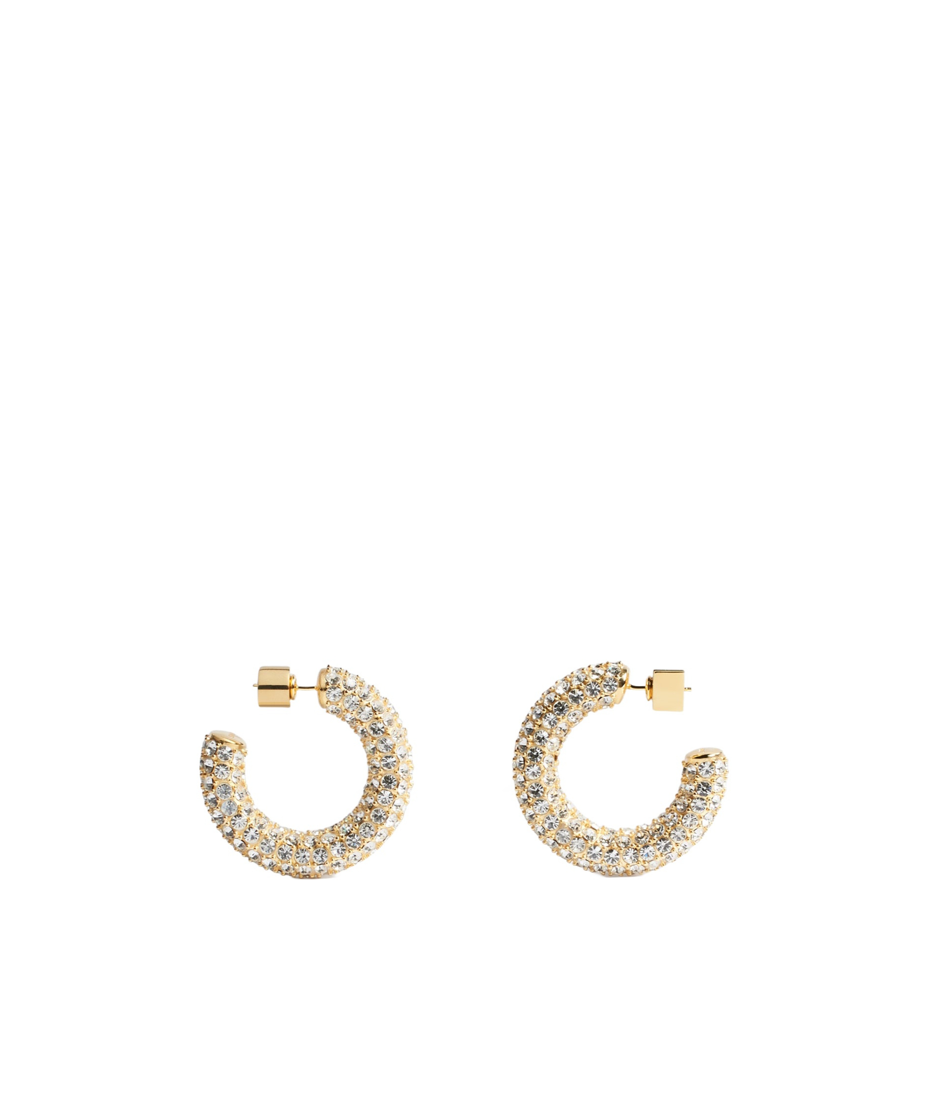 JACQUEMUS JACQUEMUS EMBELLISHED HOOP EARRINGS 