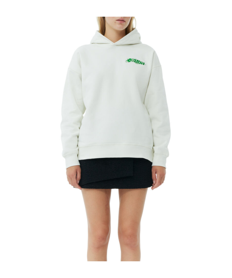Ganni Hoodie In White