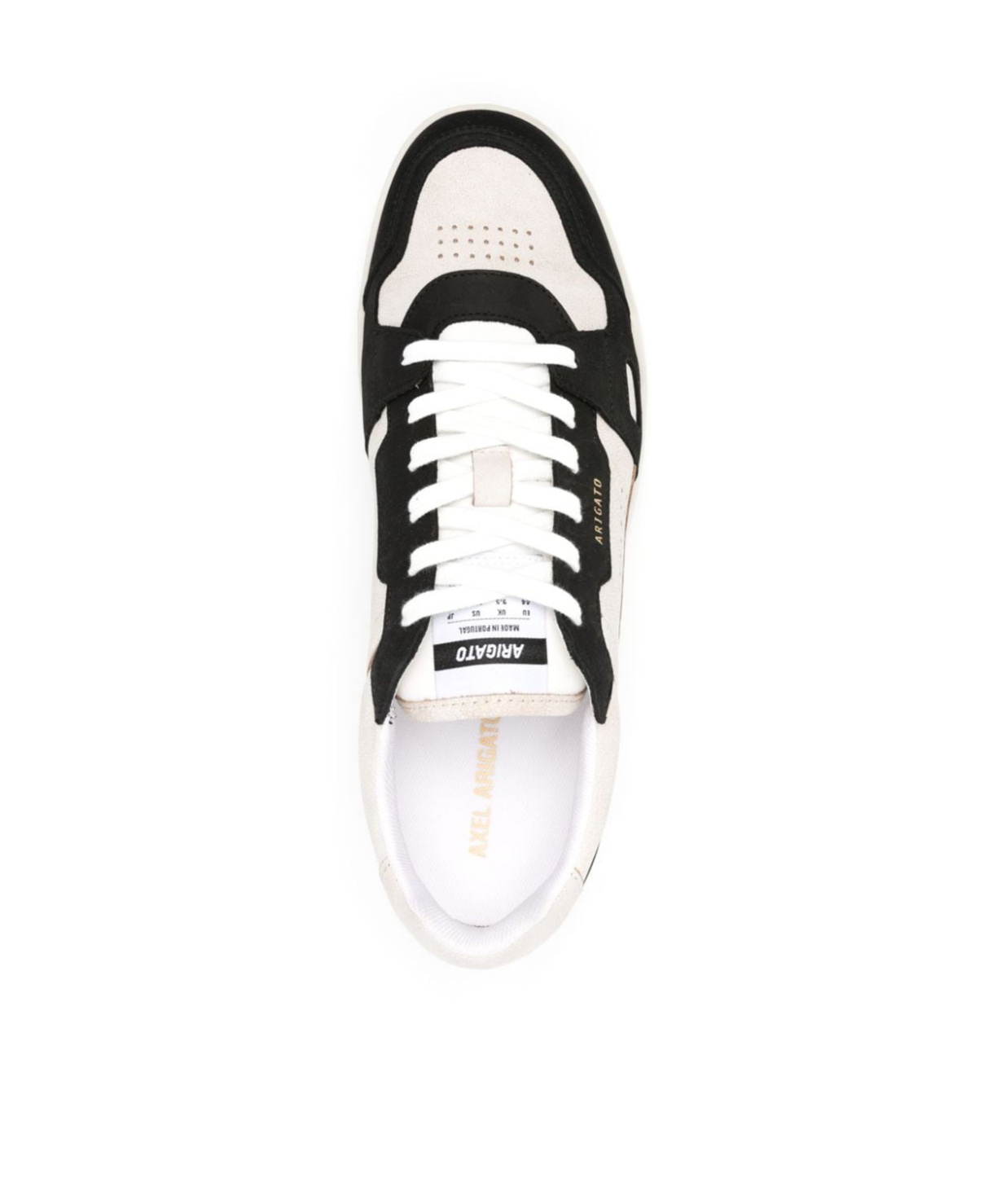 Axel Arigato 'dice Lo' Black And Beige Two-tone Sneakers In White