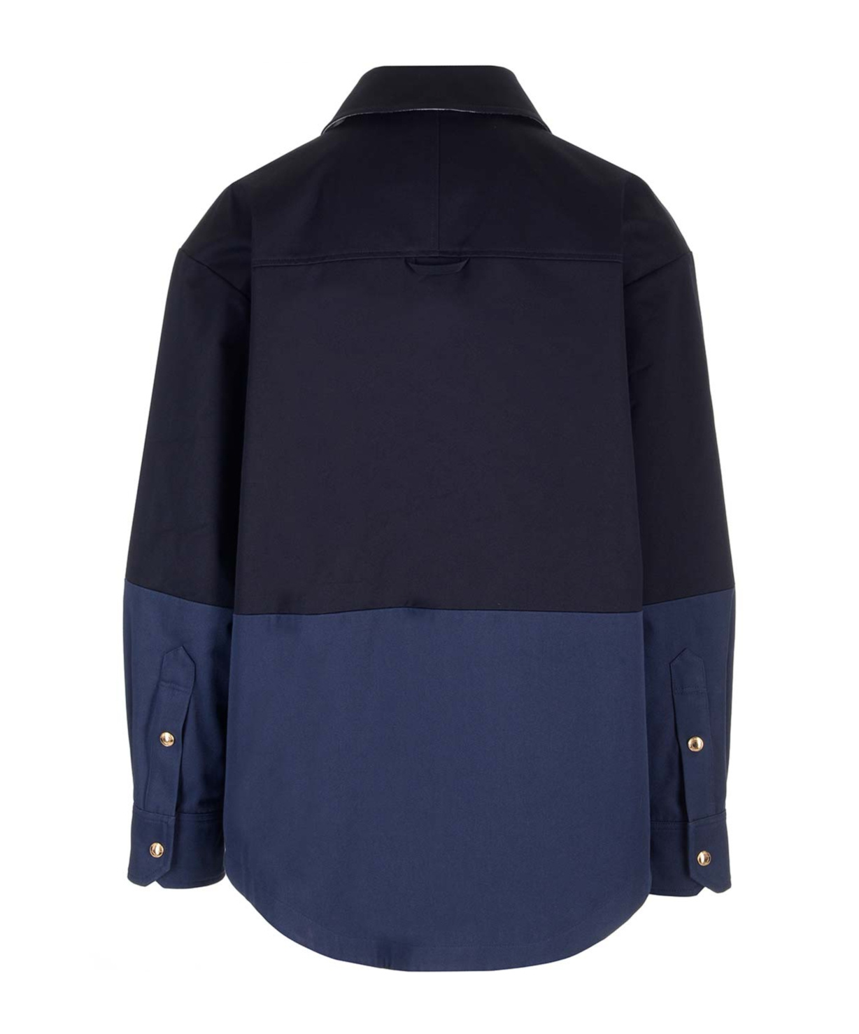 THOM BROWNE TWO-TONE COTTON-GABARDINE JACKET 